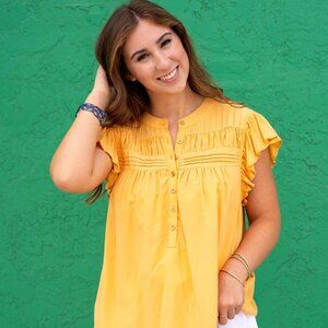 NWT - Dear John Rose Sleeveless Top in Apricot Cream